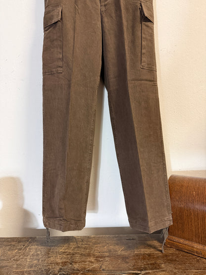 Vintage 80’s German Army Moleskin Cargo Pants “W30”
