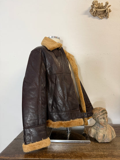 US B46 SHEEPSKIN LEATHER JACKET “L”