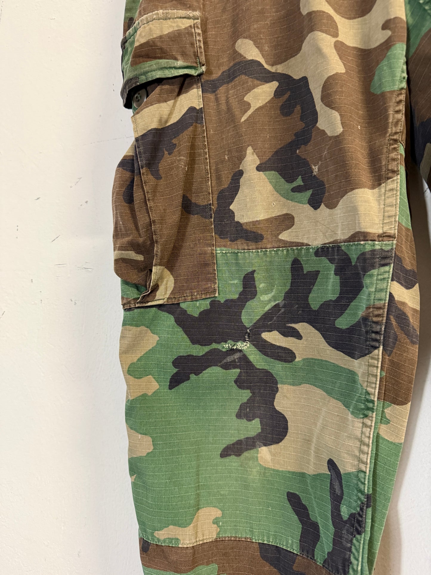 Vintage Woodland Camo Cargo Pants Us Army Rip Stop “W34”