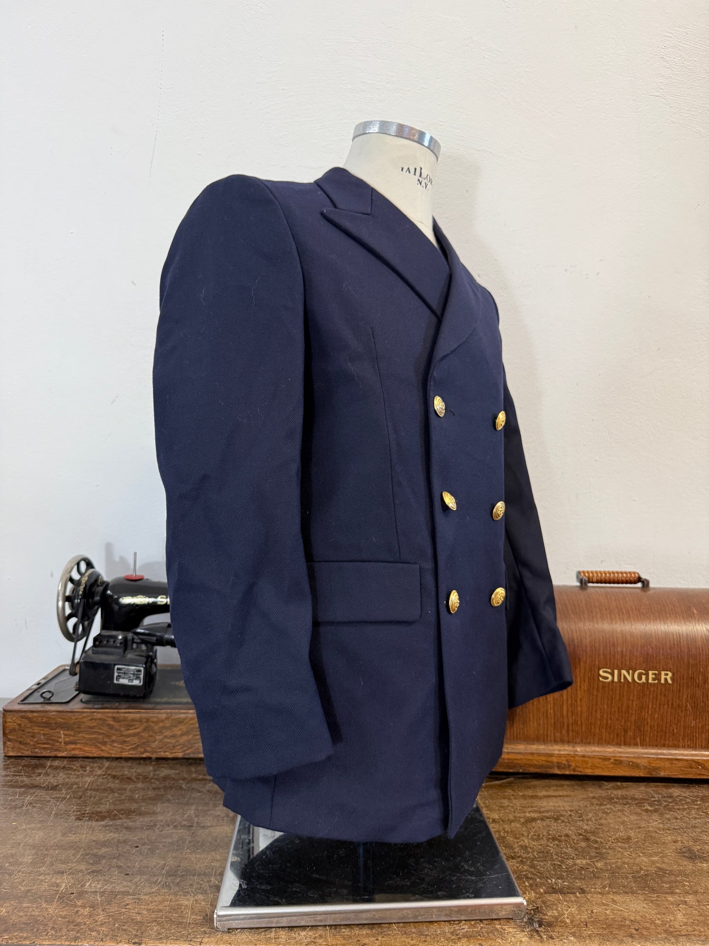 Vintage 00’s Italian Navy Double Breasted Jacket “S”