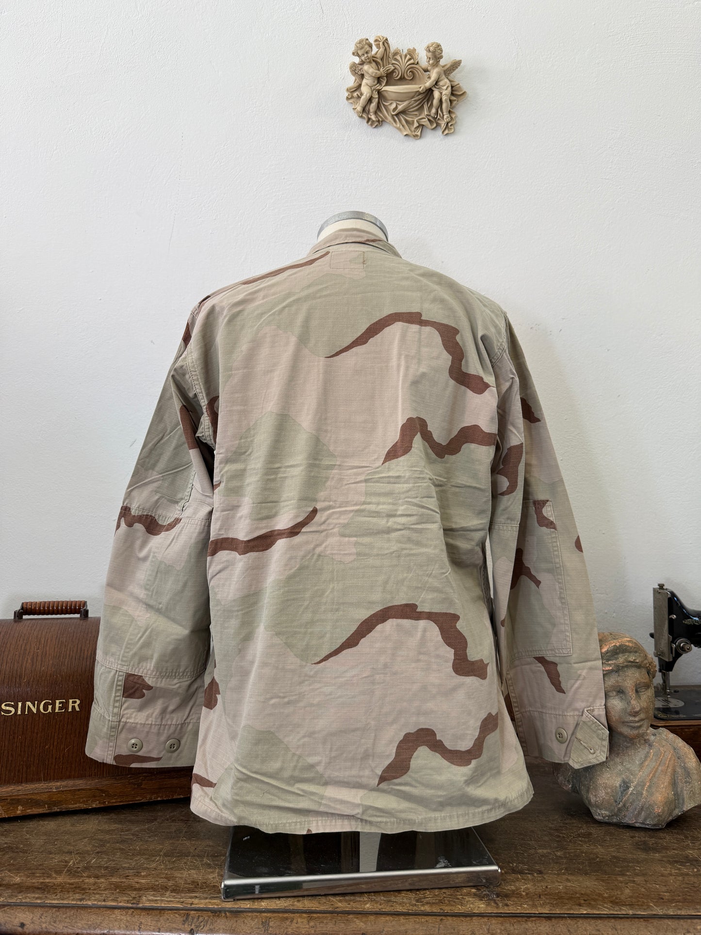 Vintage BDU Camo Jacket Ripstop US Army – L