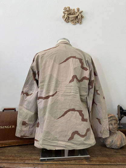 Vintage BDU Camo Jacket Ripstop US Army – L