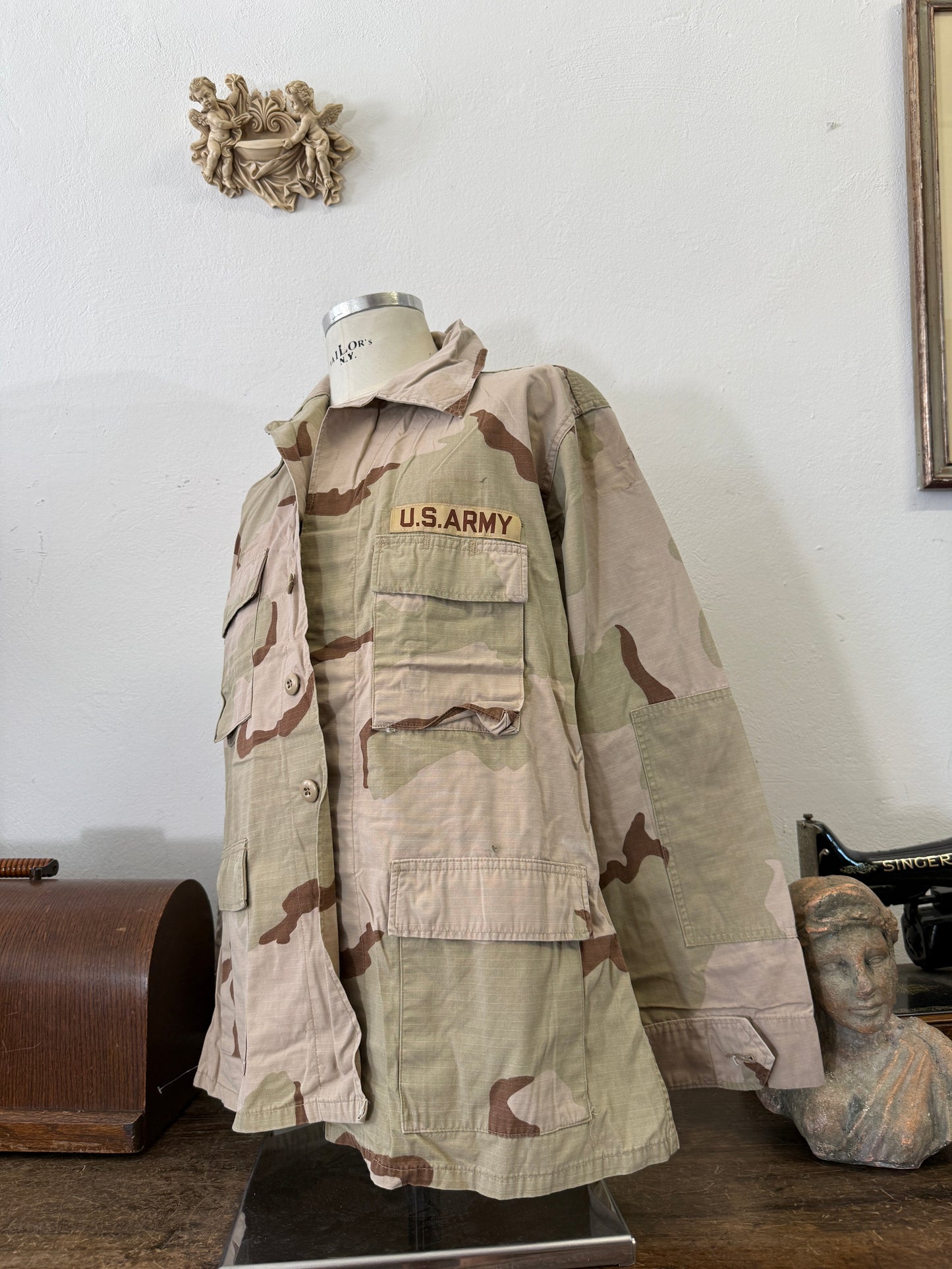 Vintage BDU Camo Jacket Ripstop US Army – XL
