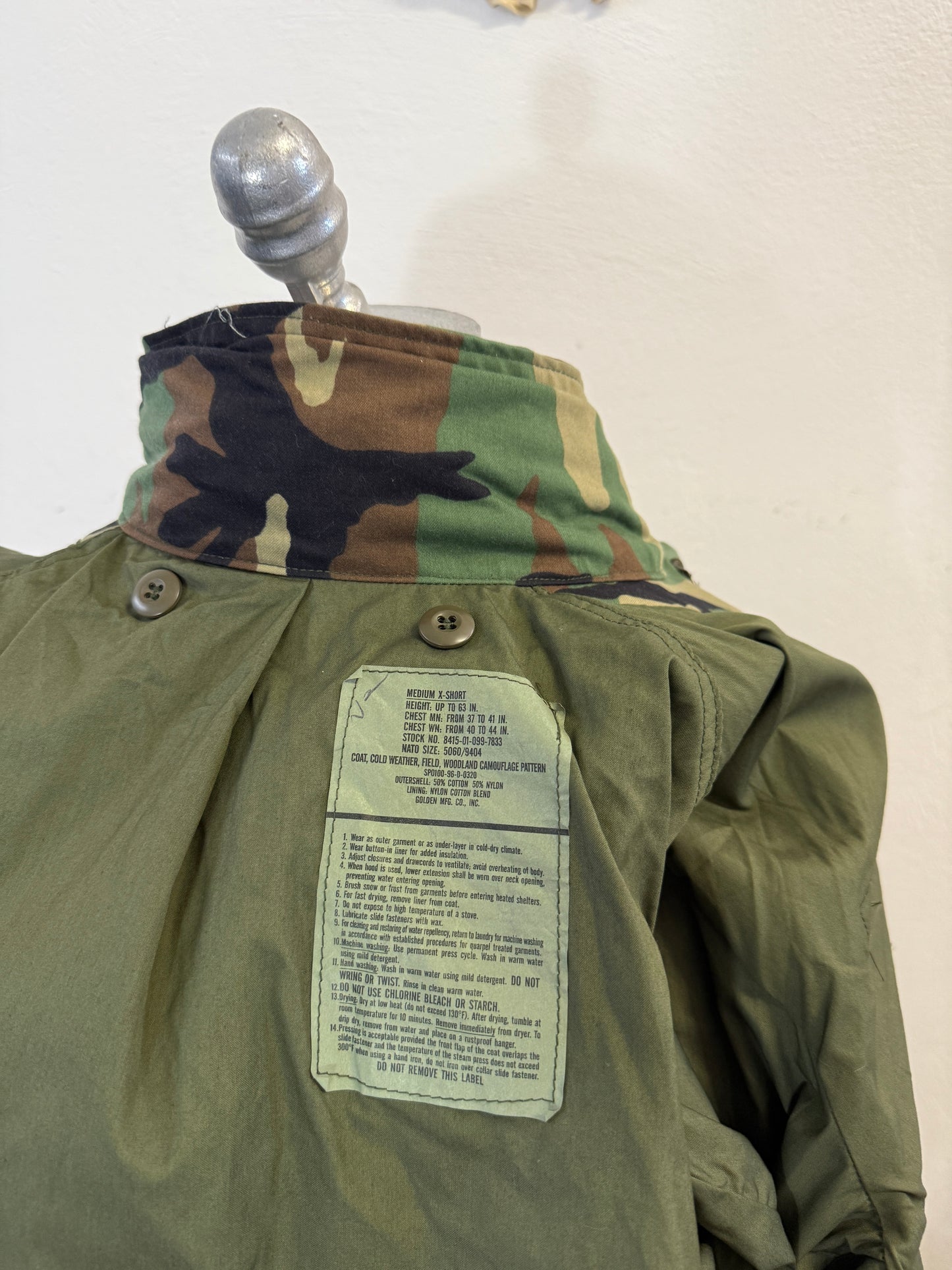 Vintage Woodland Field Jacket M65 Us Army “M”