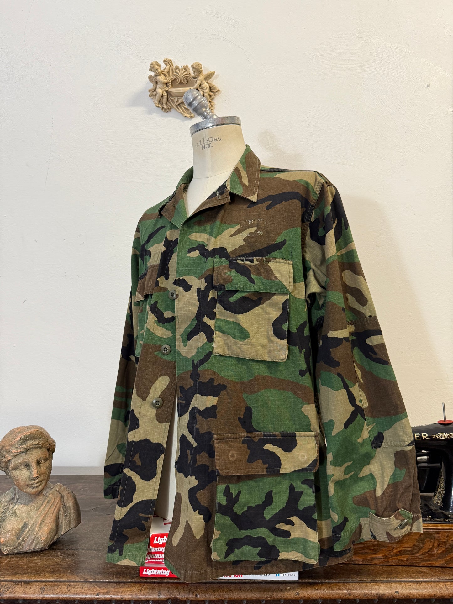Vintage Woodland Jacket Rip Stop Us Army “L/XL”