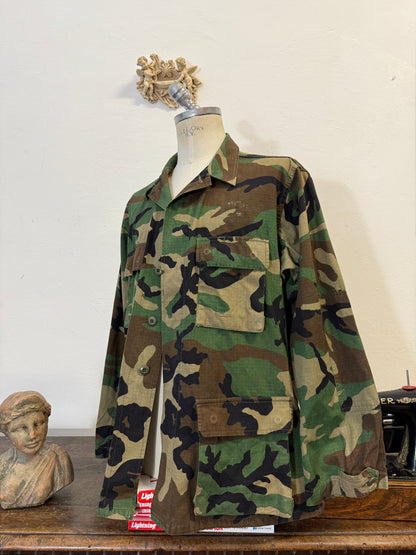 Vintage Woodland Jacket Rip Stop Us Army “L/XL”