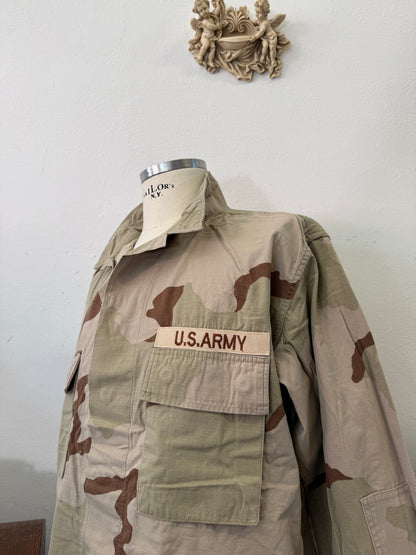 Vintage BDU Camo Jacket Ripstop US Army – XL