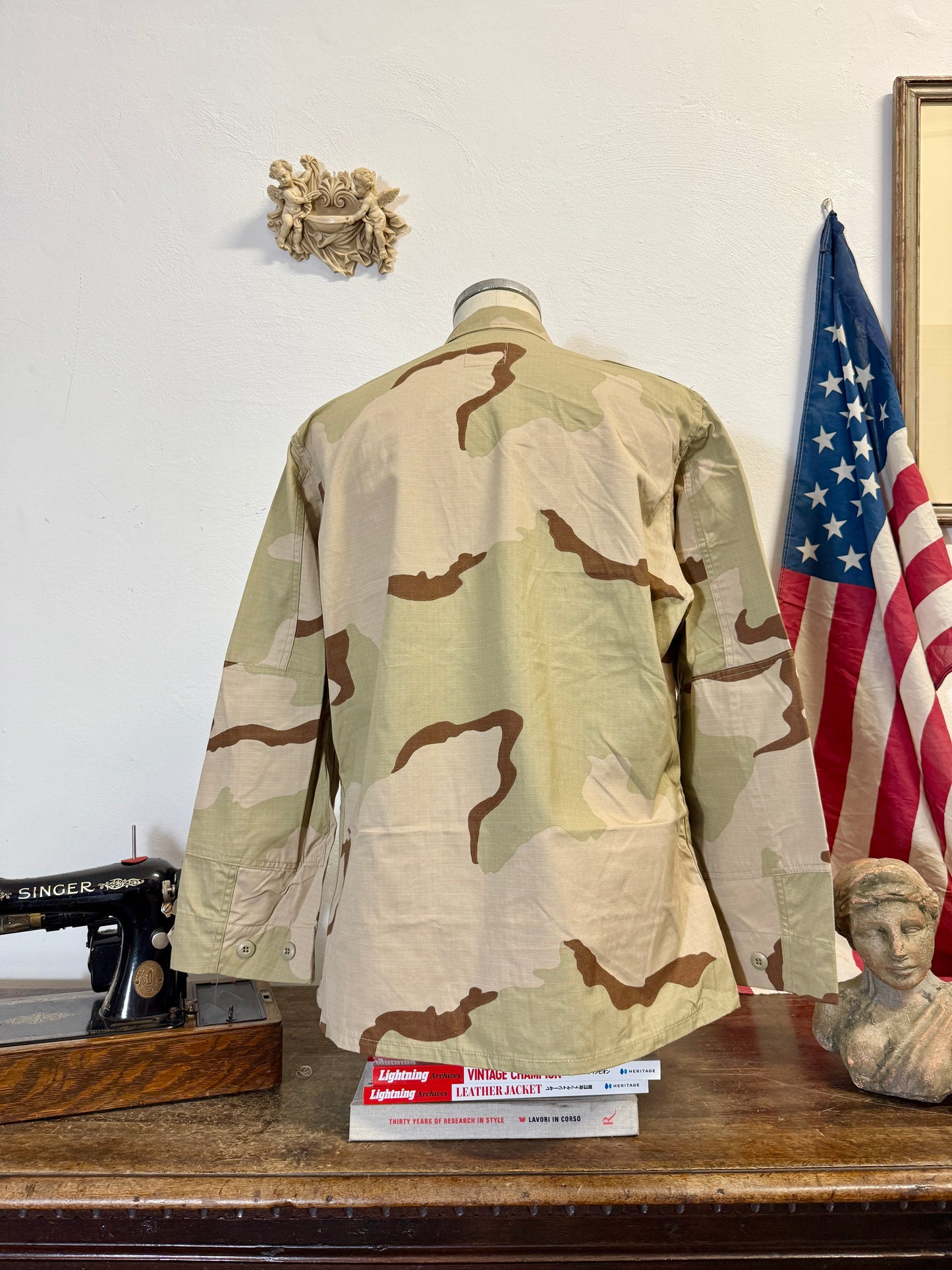Deadstock BDU Camo Jacket Rip Stop US Army “L/XL”