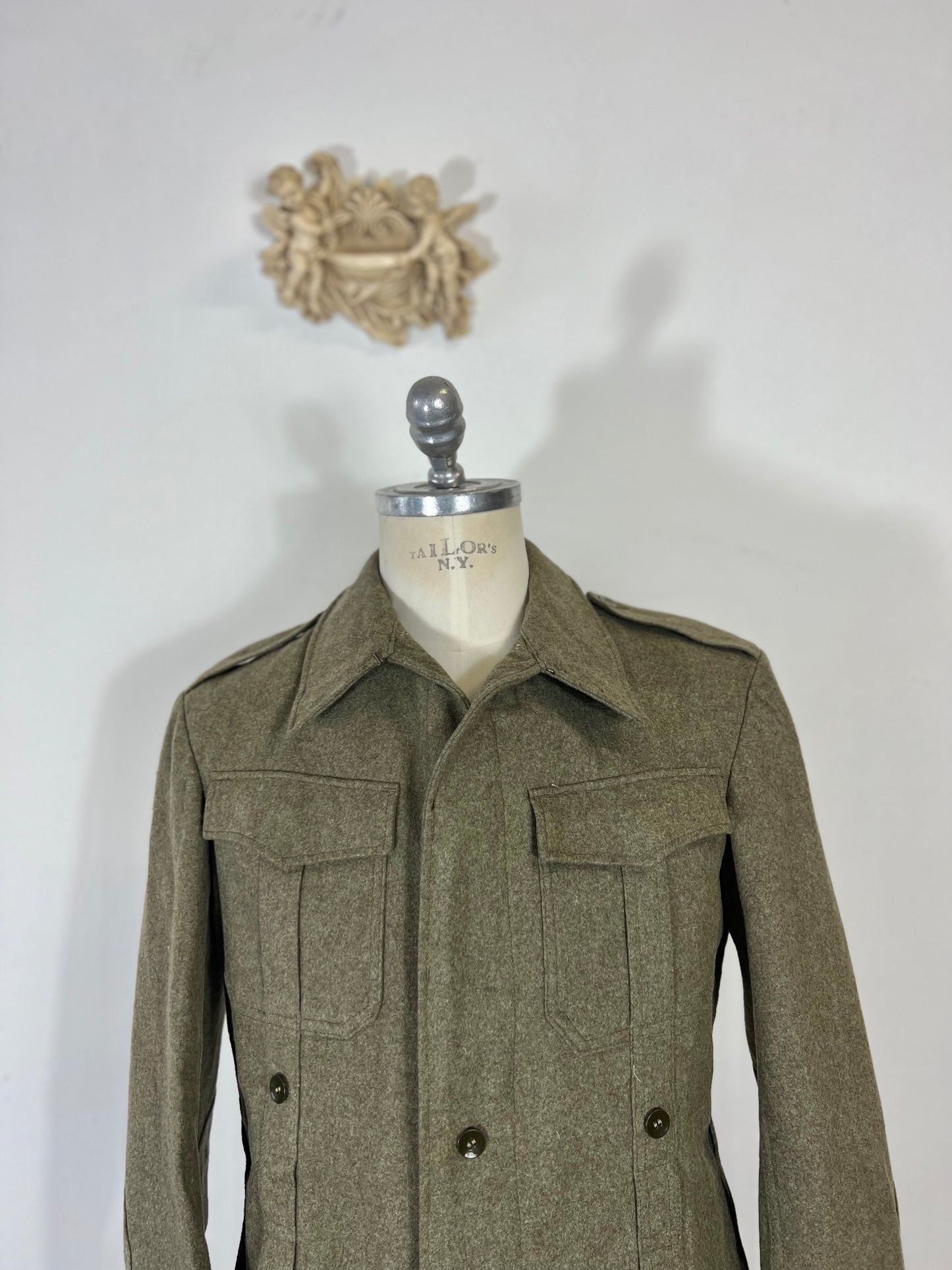 veste en laine de l’armée allemande vintage