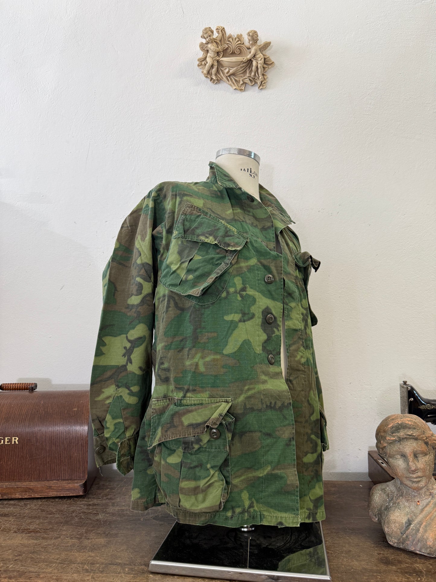 Vintage 60’s Ripstop Jungle Jacket ERDL Us Army “M”