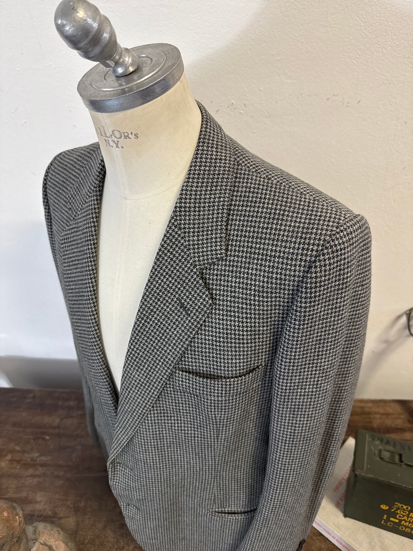 Vintage Blazer Pied de Poule “L”