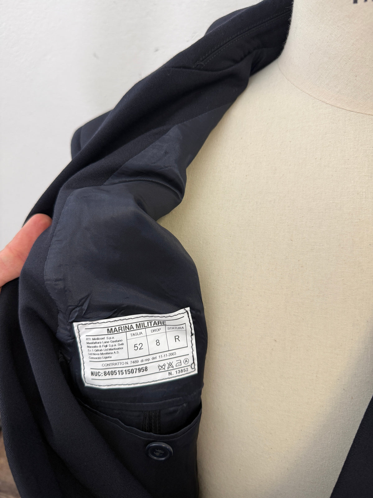 Vintage Italian Navy Double Breasted Jacket “M/L”