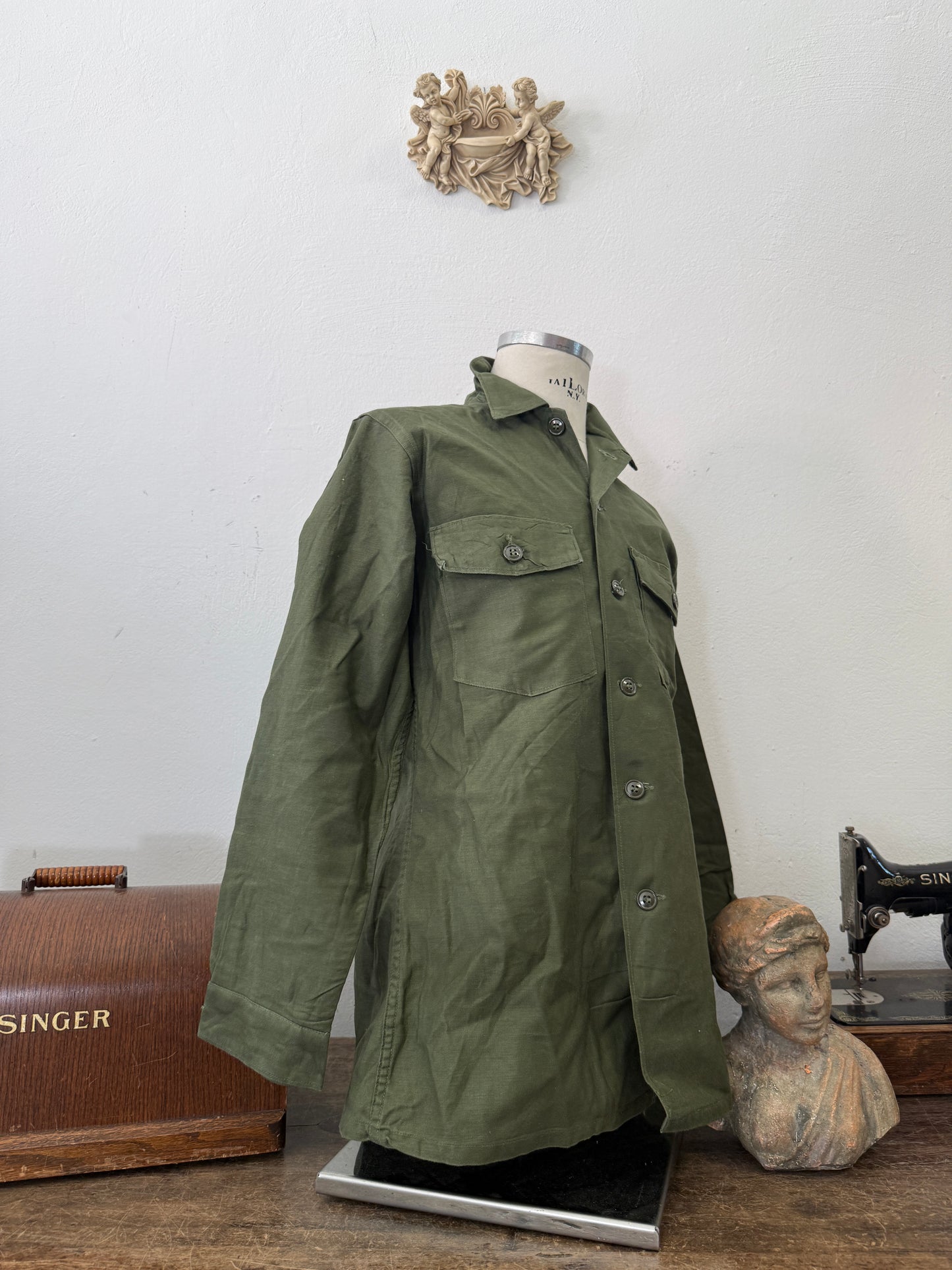 Vintage Og 107 Us Army Shirt “M/L”
