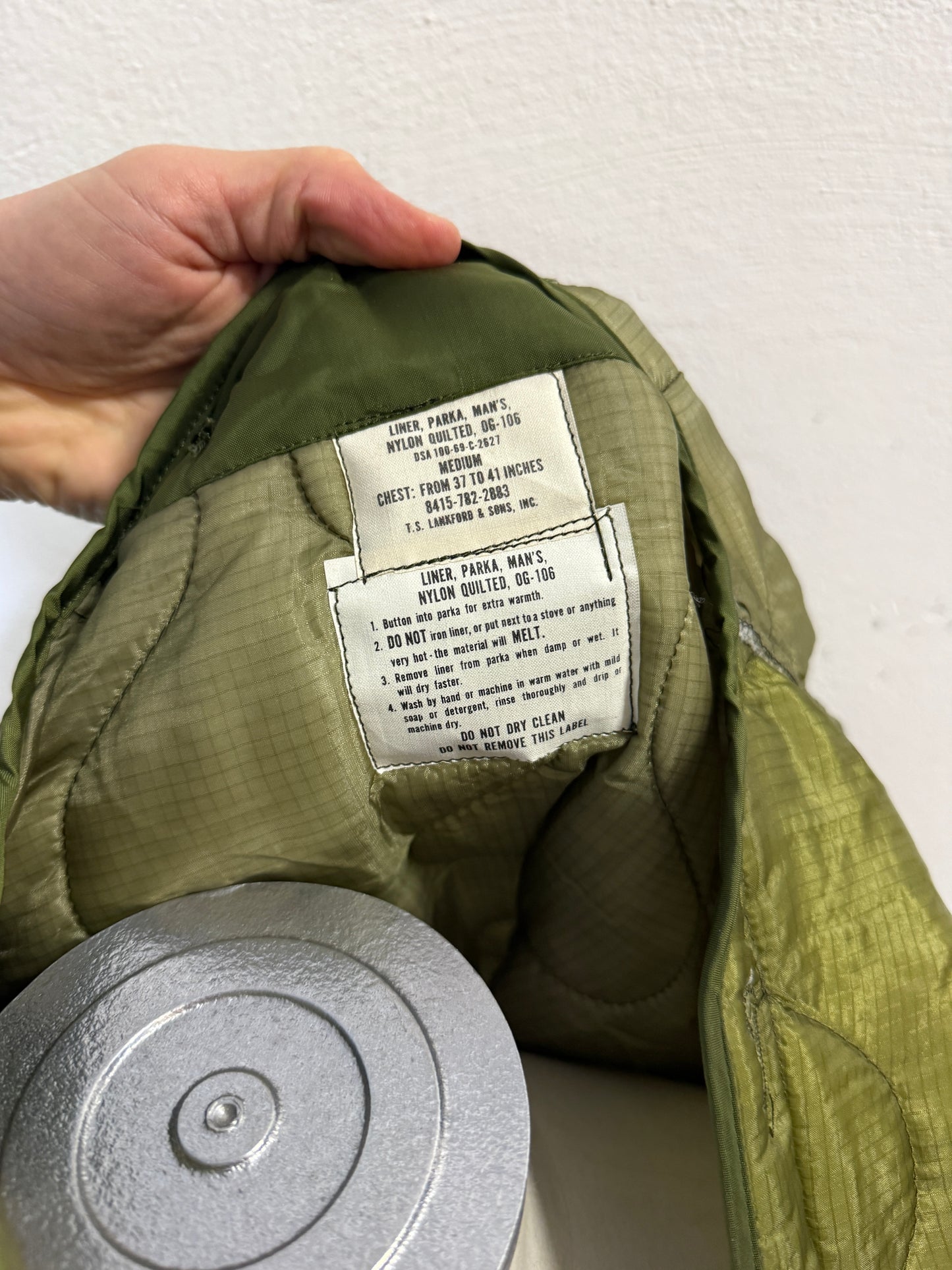 Vintage 60’s US Army Liner Parka Jacket “L”