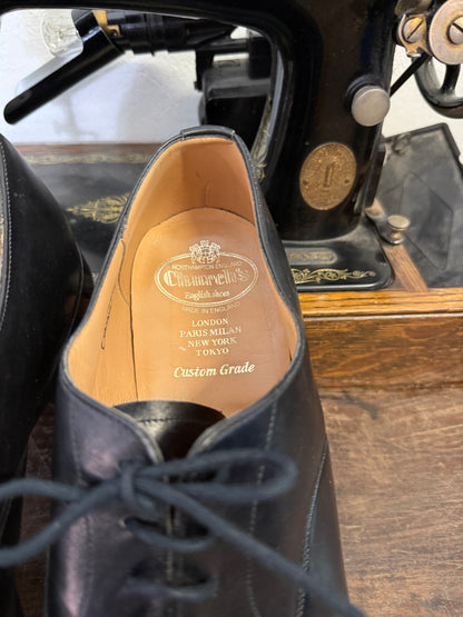 Used Church’s Men’s Black Leather Oxford Shoes – Made in England – UK Size 10