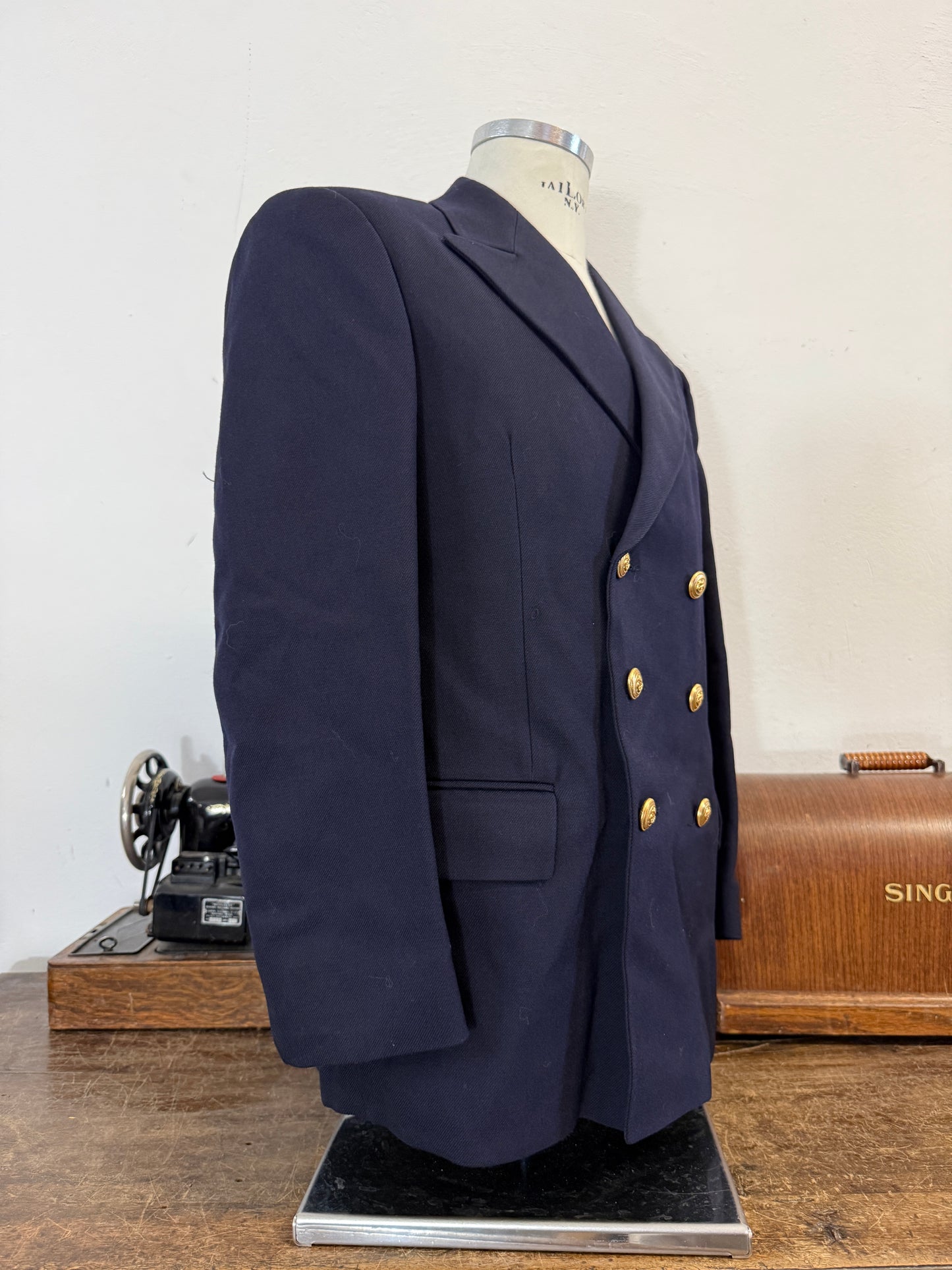Vintage 00’s Italian Navy Double Breasted Jacket “M”