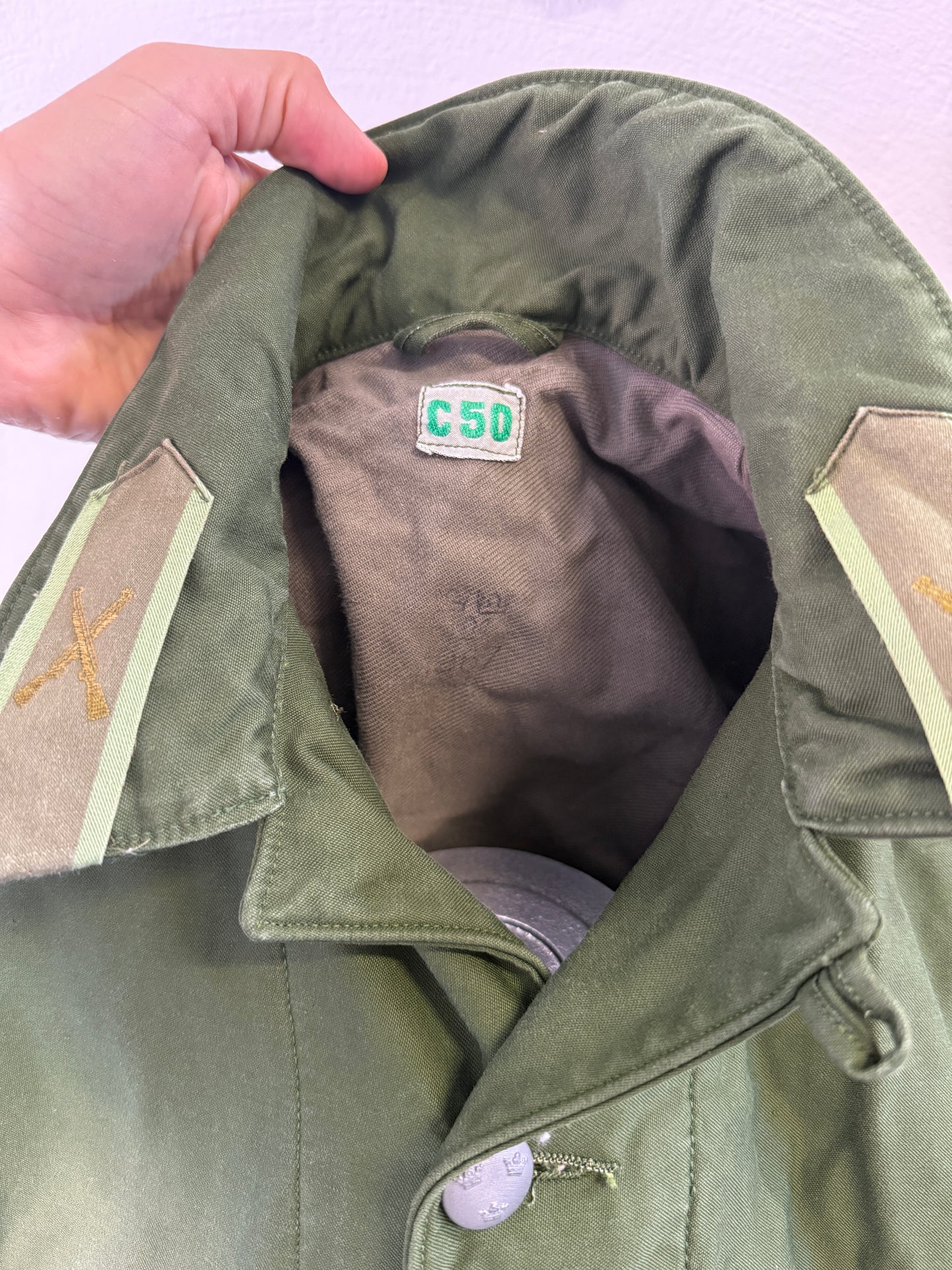 Vintage 60’s Swedish Army Jacket “M”