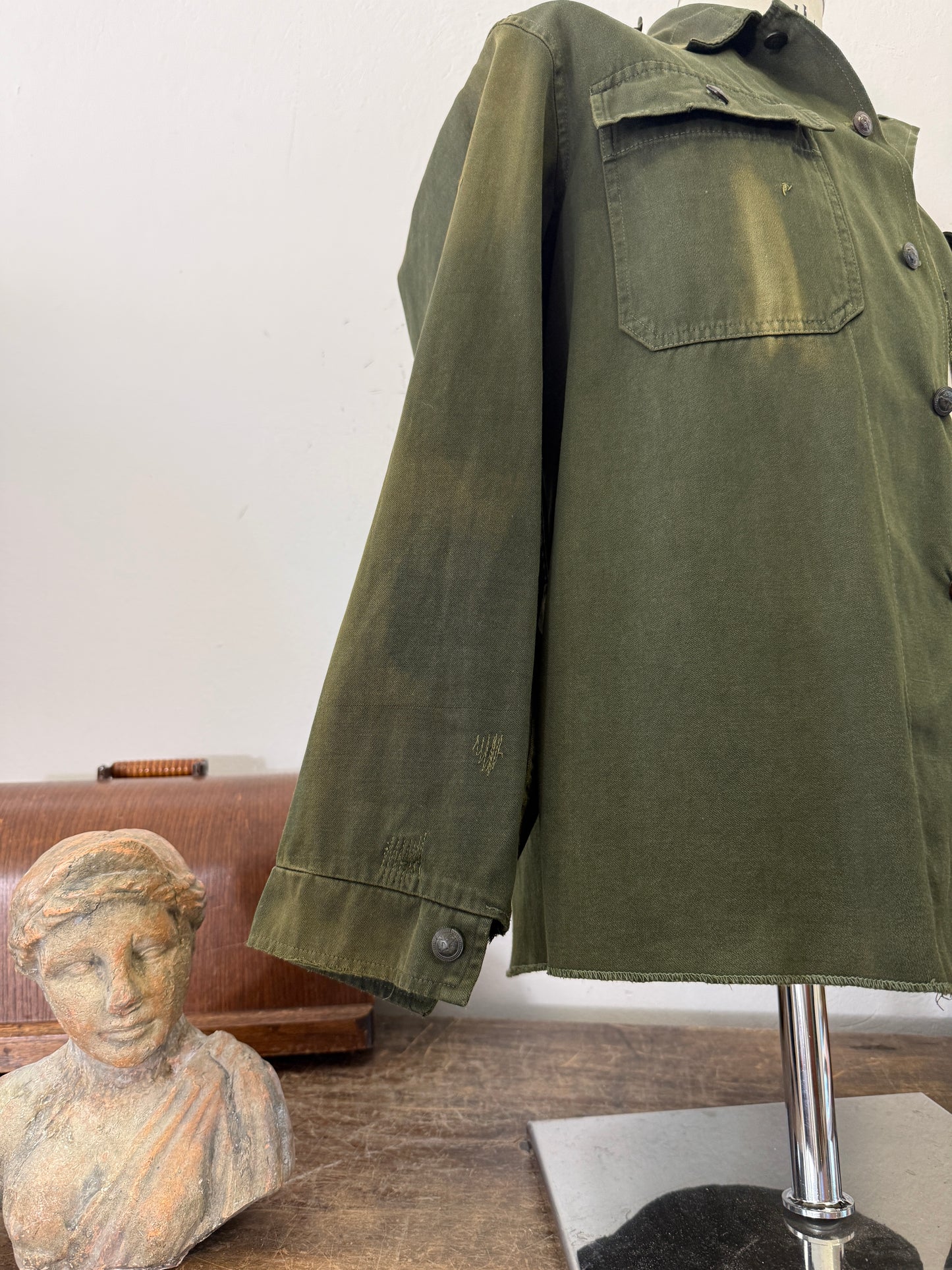 Vintage 80’s Faded Hungarian Army Shirt “S”