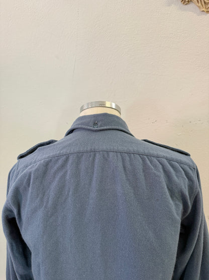 Vintage 60’s Italian Air Force Flannel Shirt “XS”