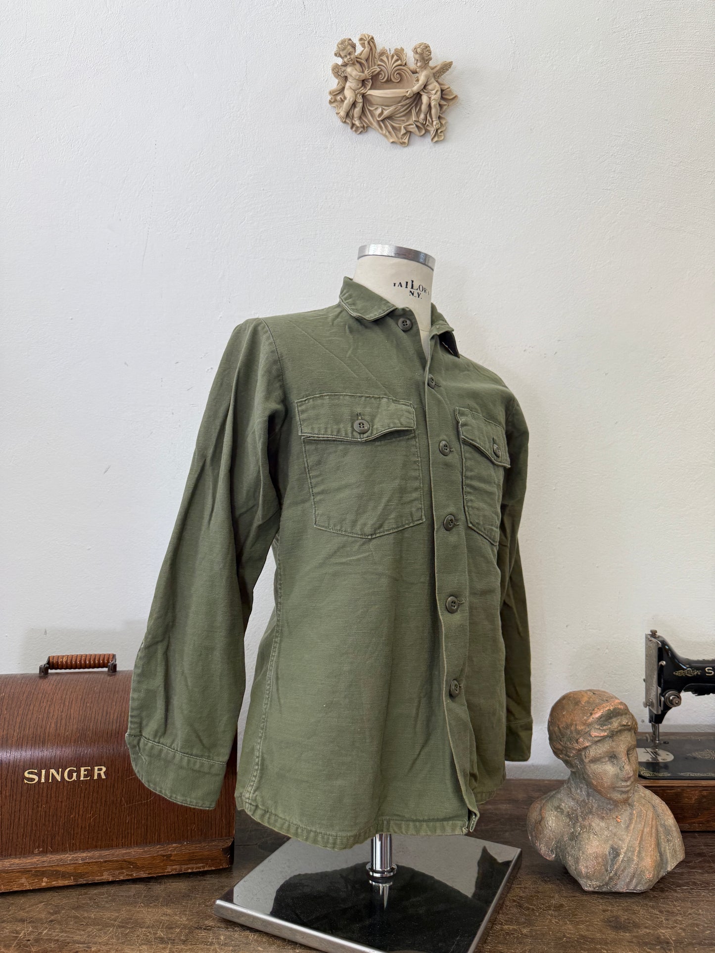 Vintage Og 107 Us Army Shirt “S”