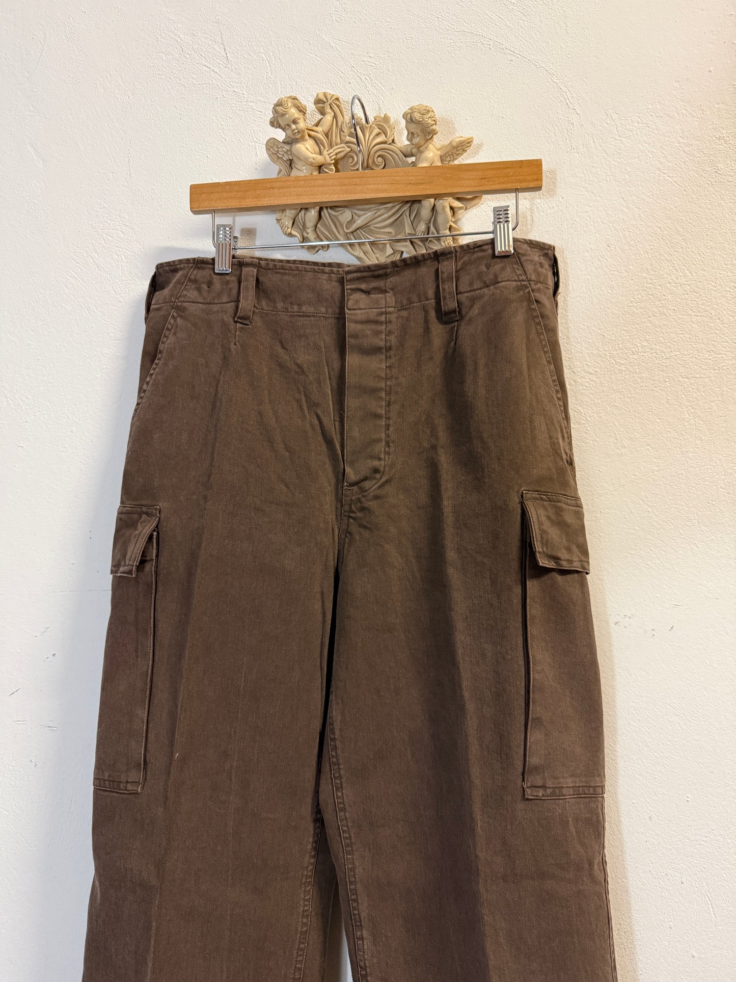 Vintage 80’s German Army Moleskin Cargo Pants “W34”