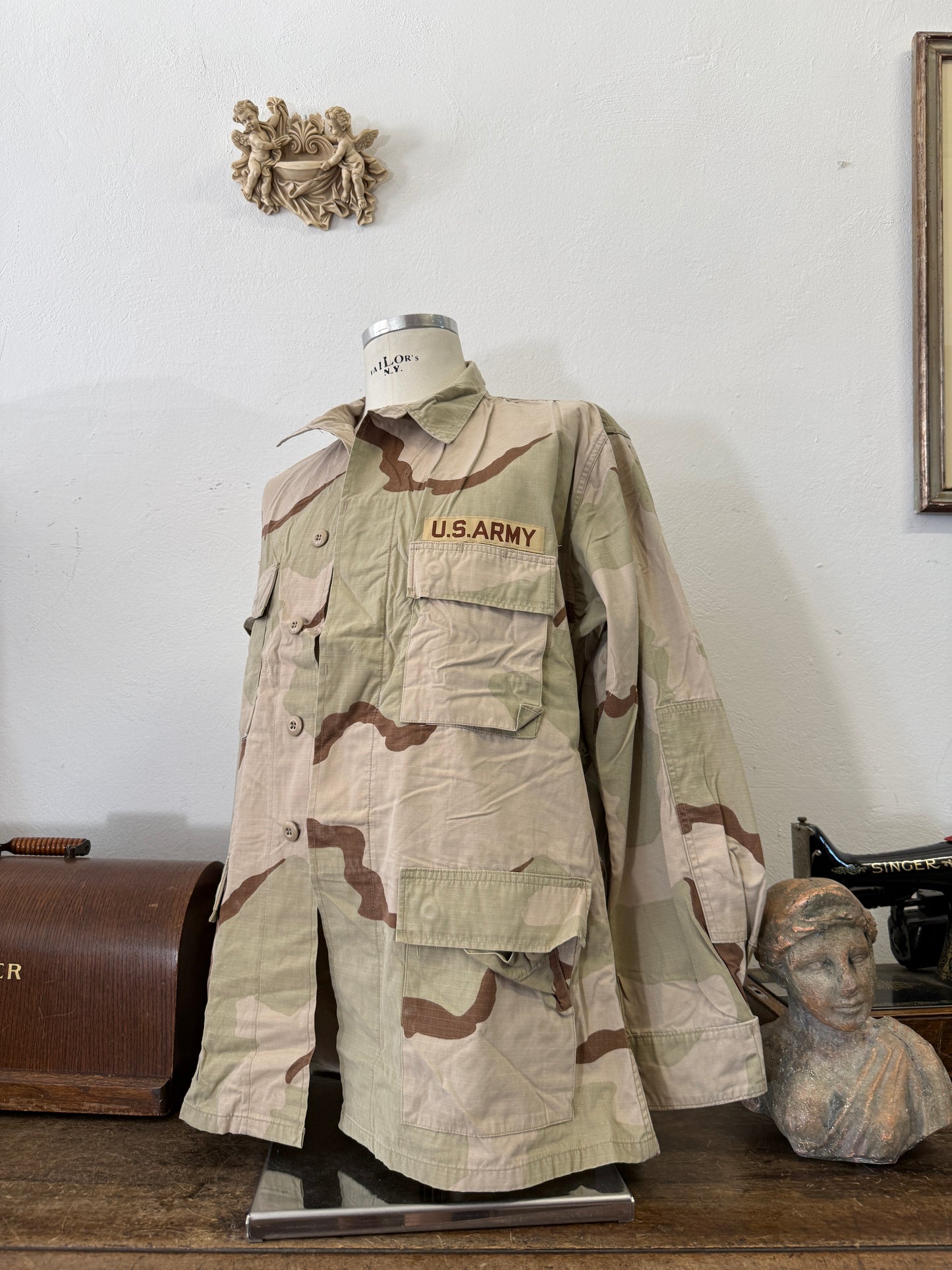 Vintage BDU Camo Jacket Ripstop US Army – XL