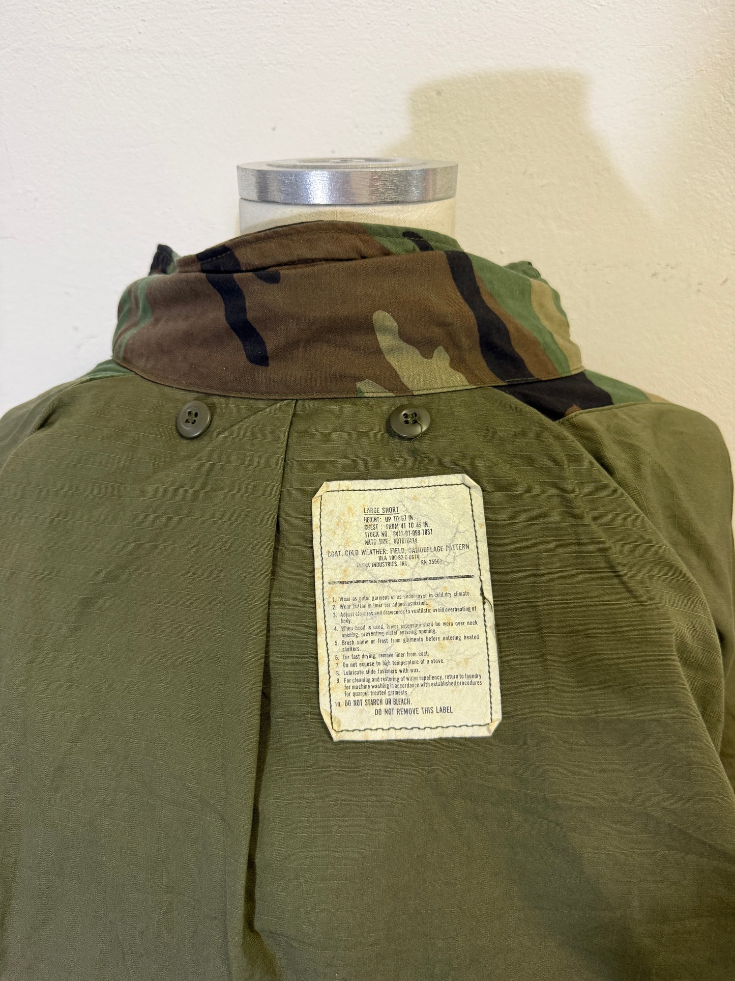 Vintage Woodland Field Jacket M65 Us Army “L/XL”
