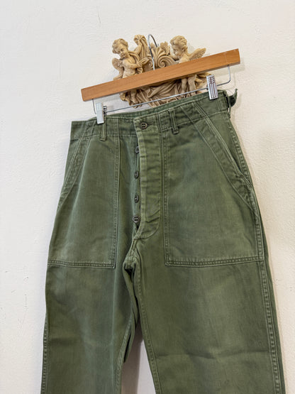Vintage Og 107 Us Army Fatigue Pants “W28”