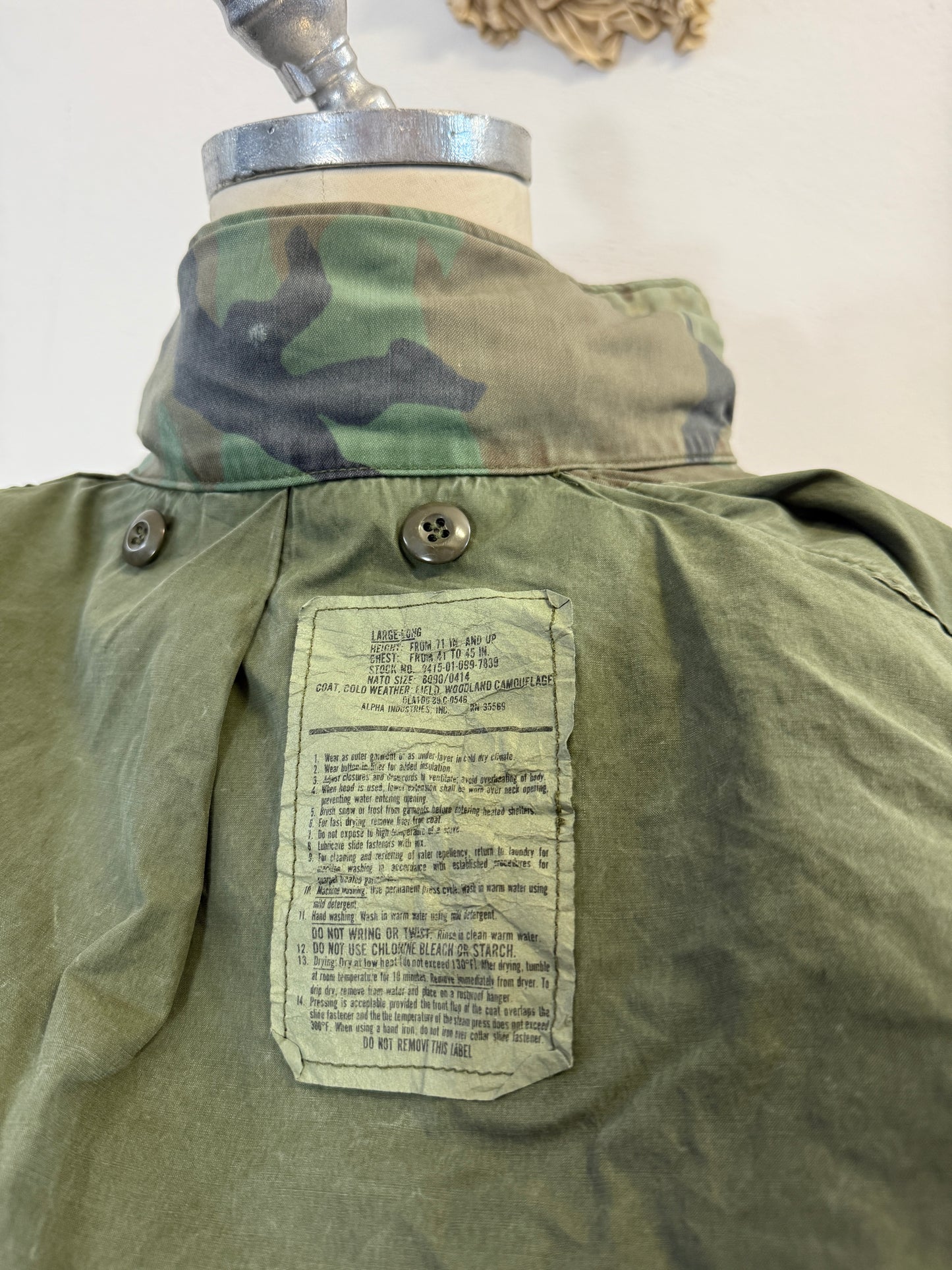 Vintage Woodland Field Jacket M65 Us Army “XL”