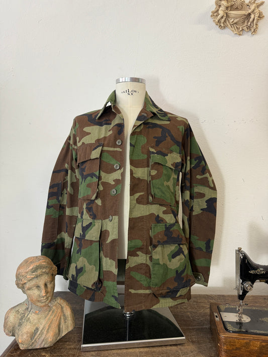 Vintage Woodland Camo Jacket Us Army “S”