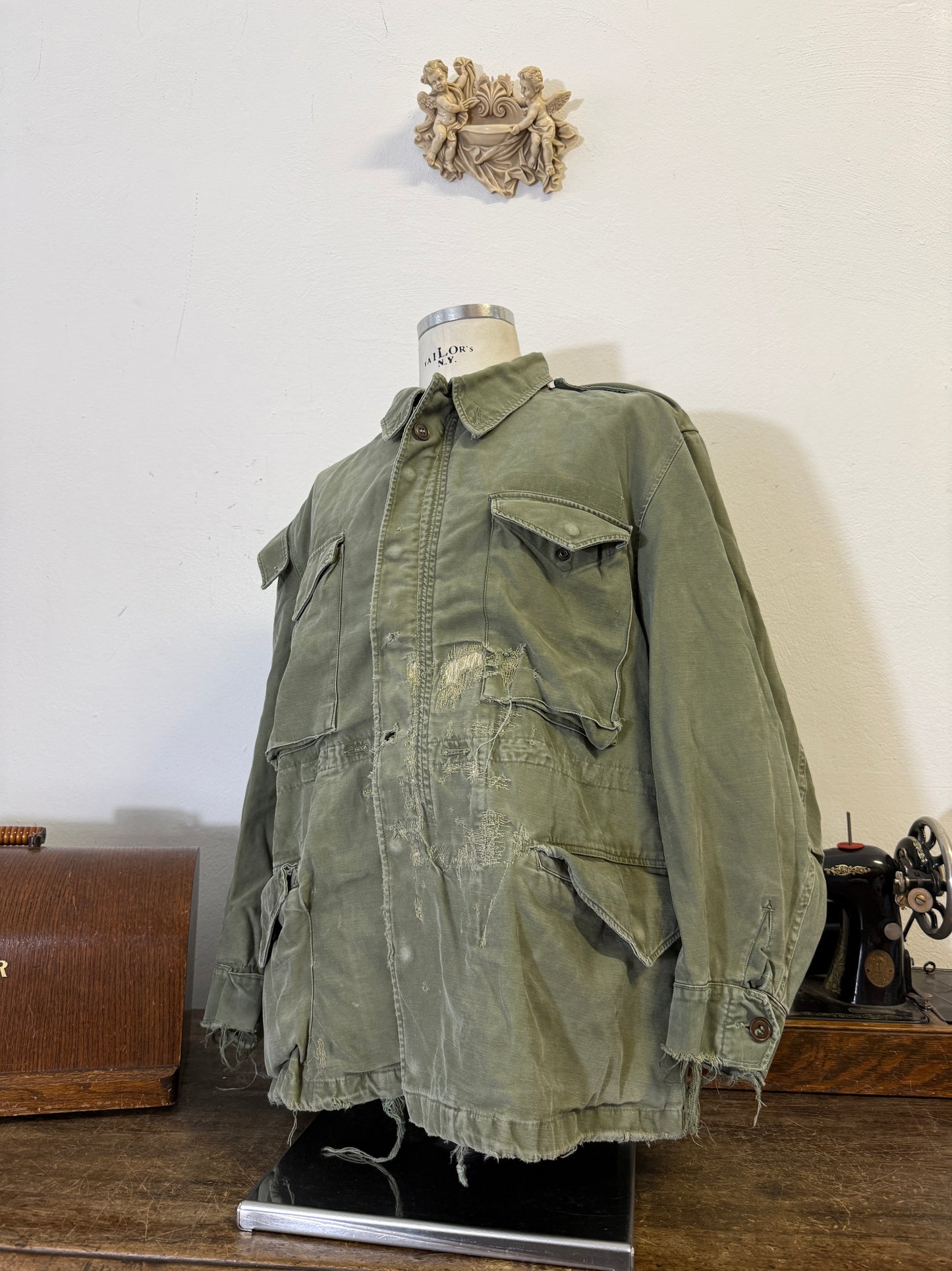 Distressed Vintage Field Jacket M51 US Army “L/XL”