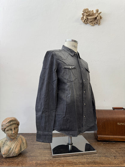 Western “Jeckerson” Denim Shirt - S, M, L, XL, XXL