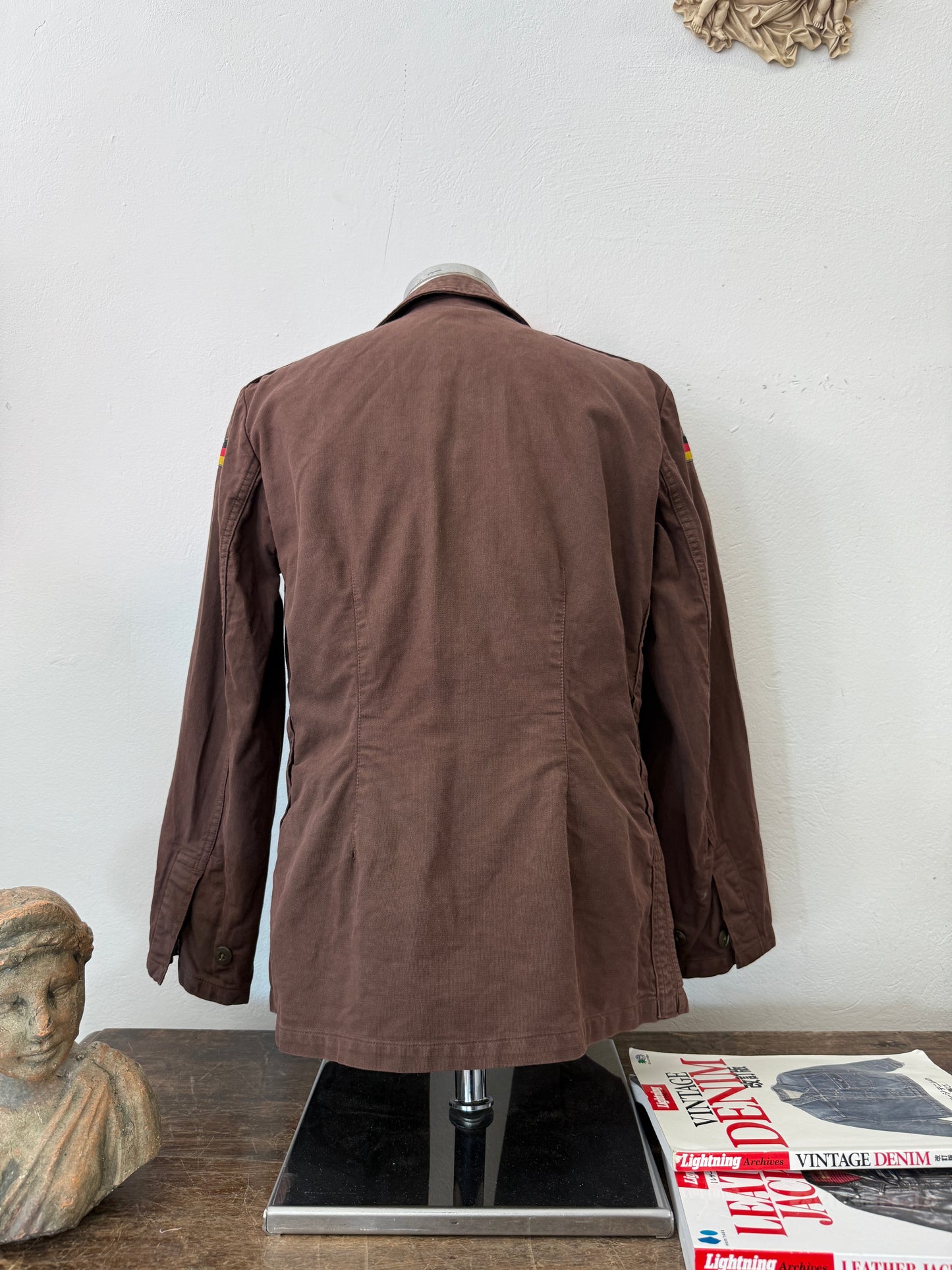 Vintage Moleskin German Army Jacket “S/M”