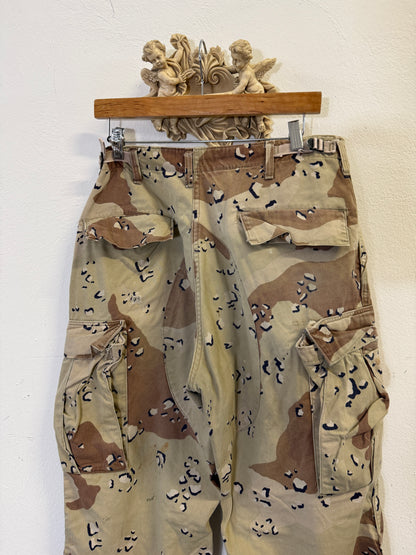 Vintage Desert Chocolate Cargo Pants Us Army “W33”