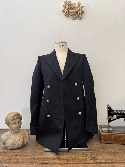 Vintage Italian Navy Double Breasted Jacket “S”