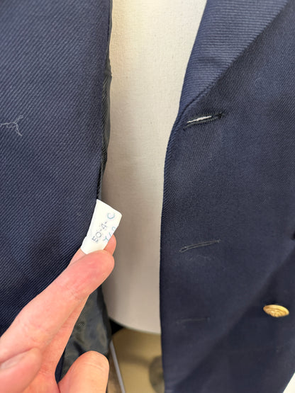 Vintage Italian Navy Double Breasted Jacket “S/M”