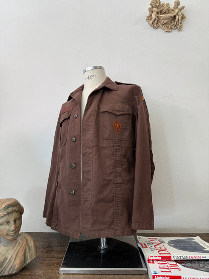 Vintage Moleskin German Army Jacket “S/M”