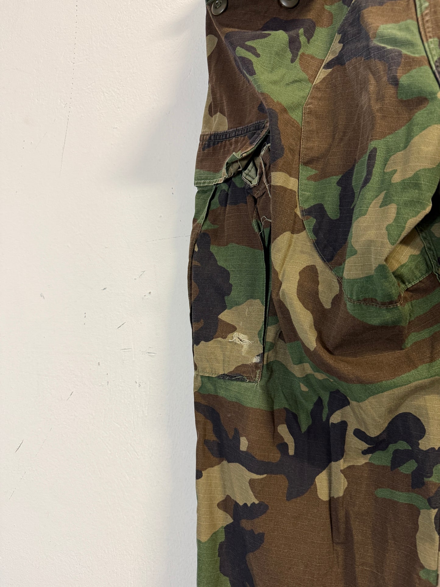 Vintage Woodland Camo Cargo Pants Us Army Rip Stop “W33”