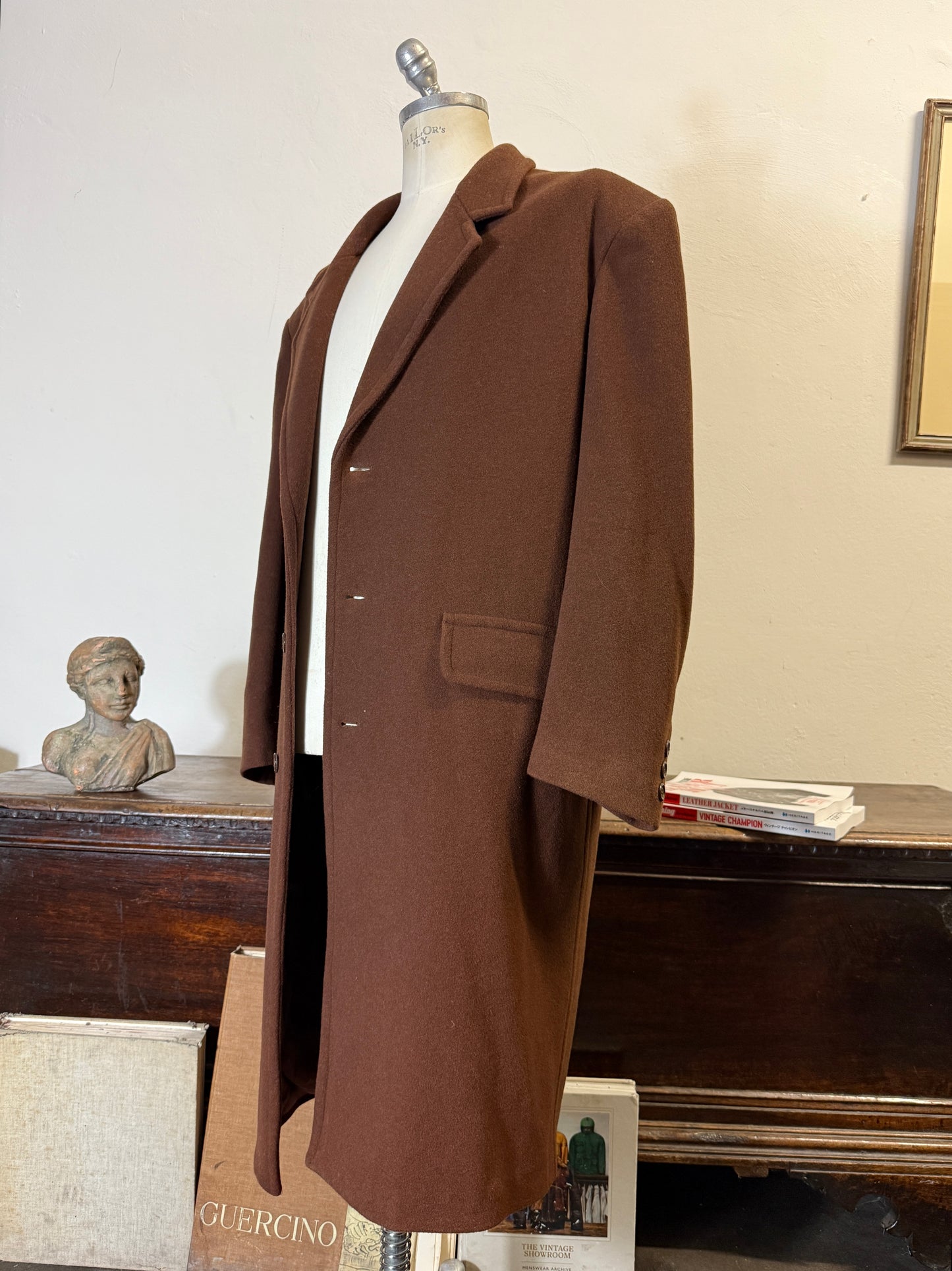 Deadstock Brown Wool Coat “XL”