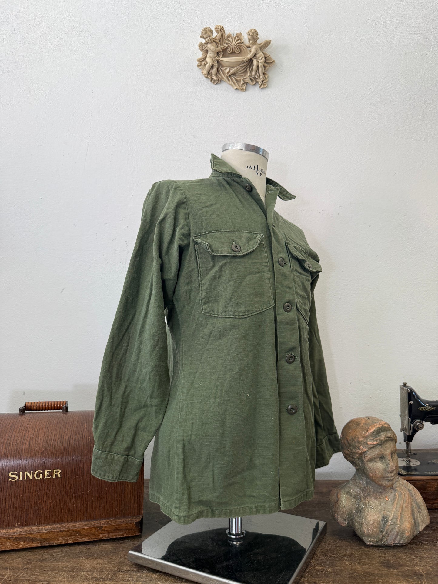 Vintage Og 107 Us Army Shirt “S”
