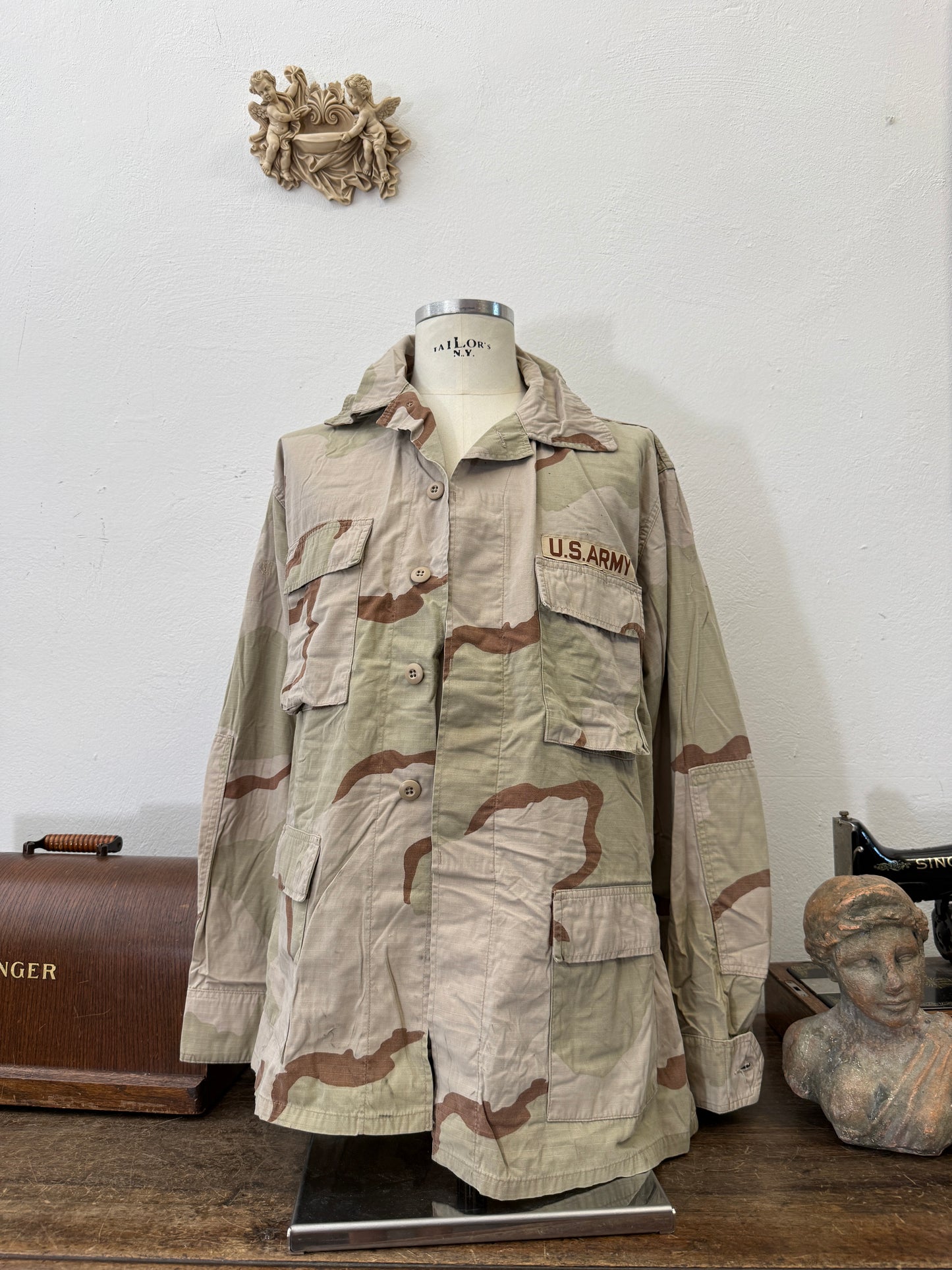 Vintage BDU Camo Jacket Ripstop US Army – XL