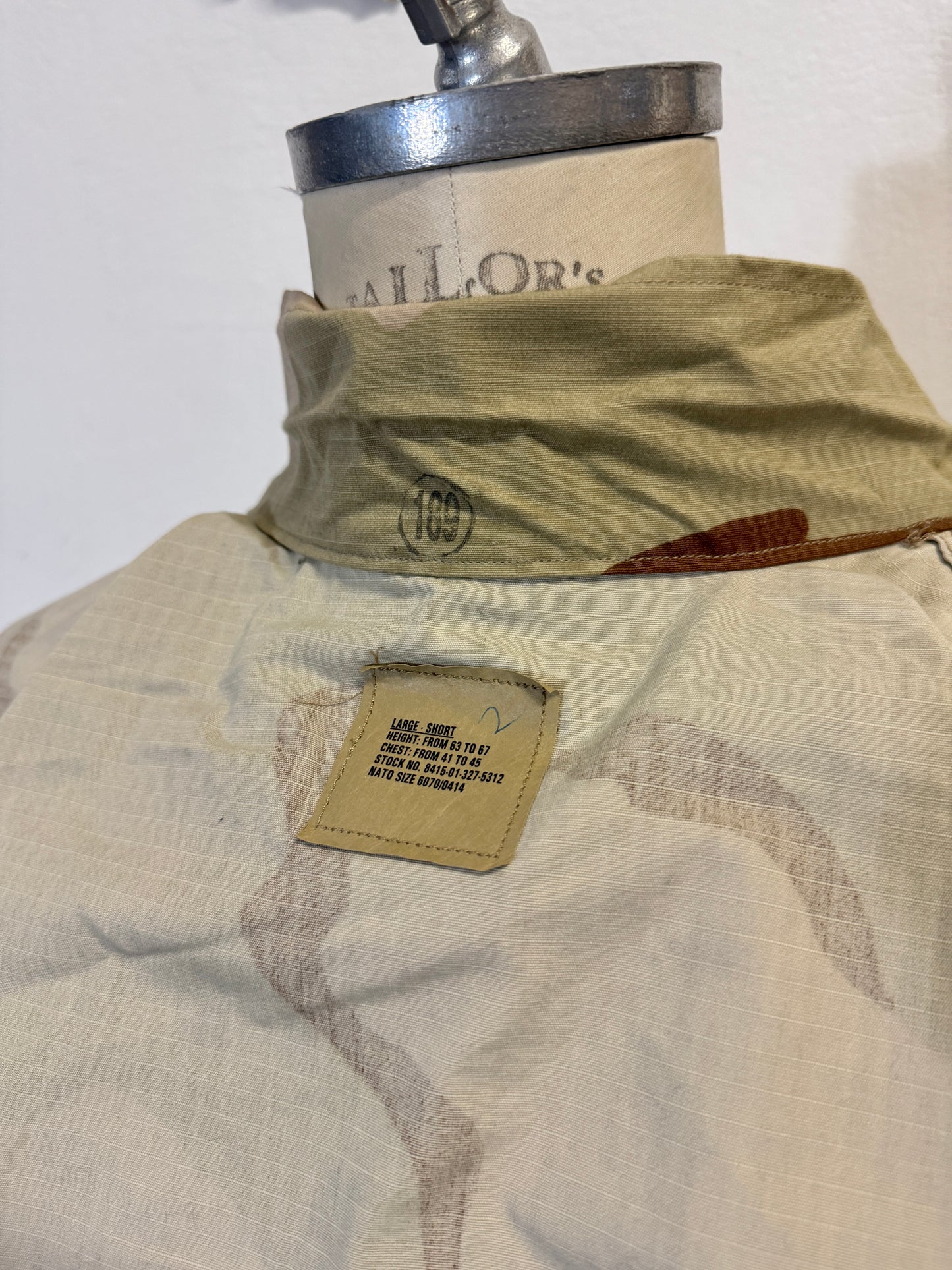 Deadstock BDU Camo Jacket Rip Stop US Army “L/XL”