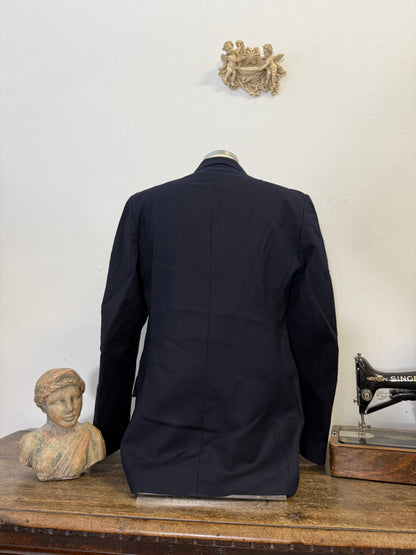 Vintage Italian Navy Double Breasted Jacket “XL”