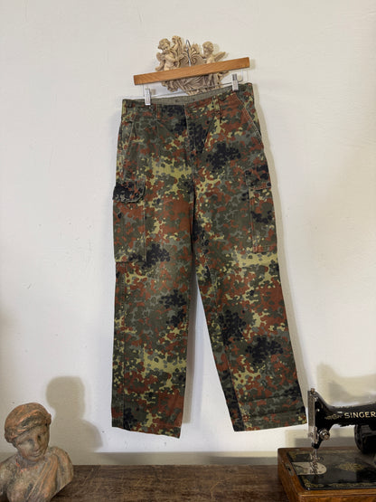 Vintage German Army Camo Cargo Pants “W33”
