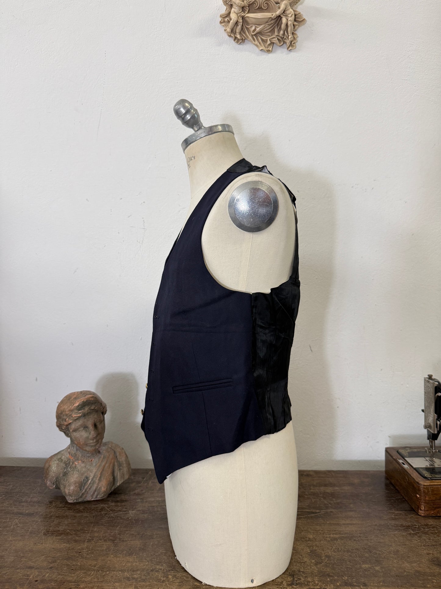 Vintage Italian Navy Vest “S”