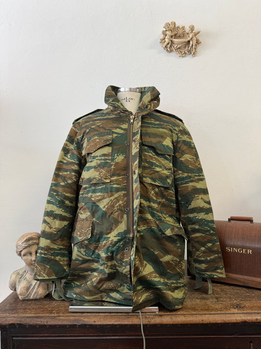 Vintage Greek Army Field Jacket M65 With Liner “XL”