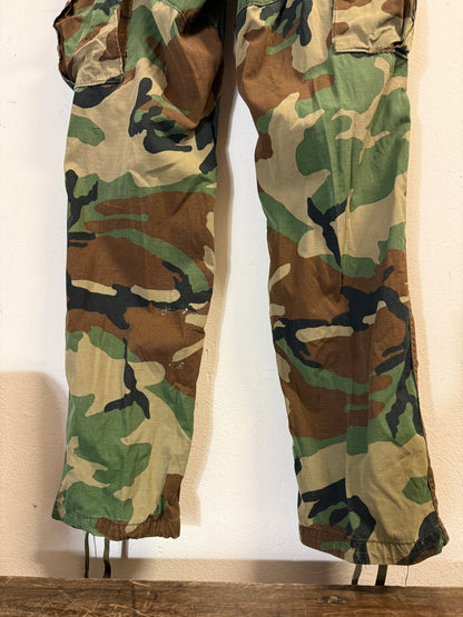 Vintage Woodland Camo Cargo Pants Us Army Rip Stop “W30”