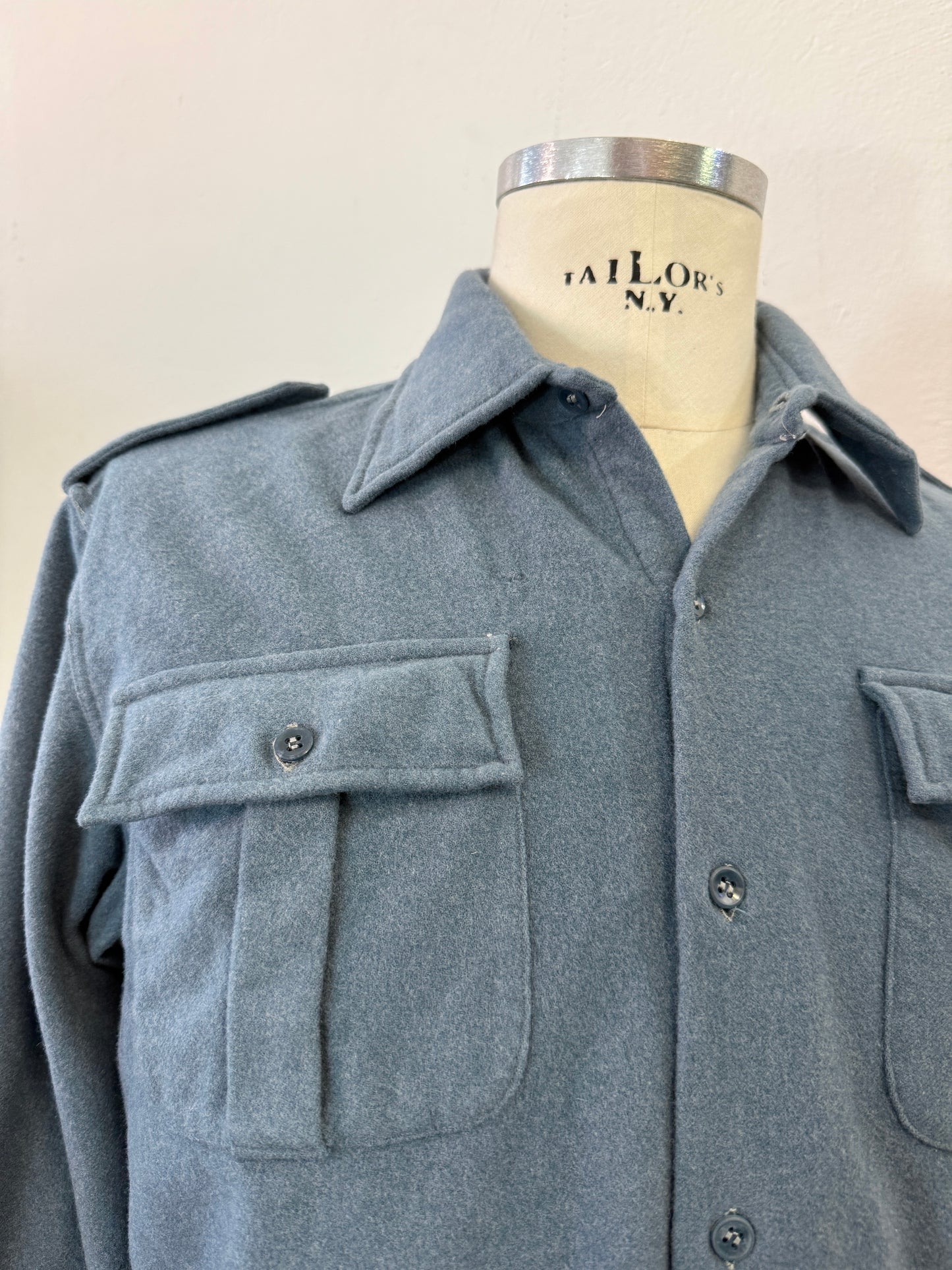 Vintage 60’s Italian Air Force Flannel Shirt “M”