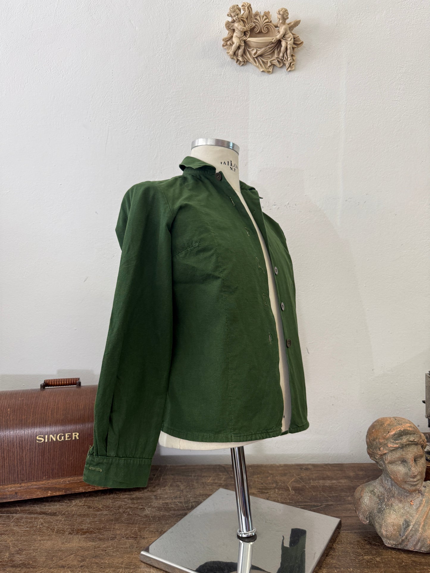 Vintage 80’s Woman Swedish Army Shirt - XS