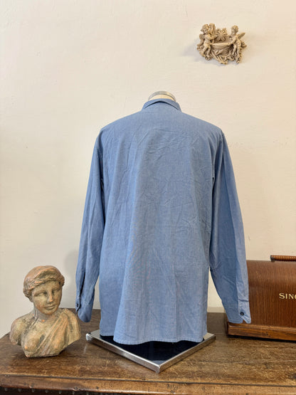 Vintage 90’s Italian Navy Shirt “L/XL”